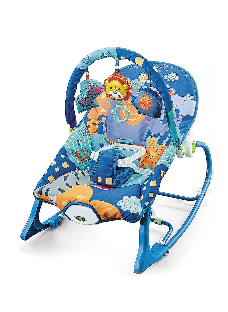 MaBaby Multifunctional Baby Rocker, Music Vibration Baby Swing, Rocking Chair With Adjustable Backrest And Toy Pendant - Image 1