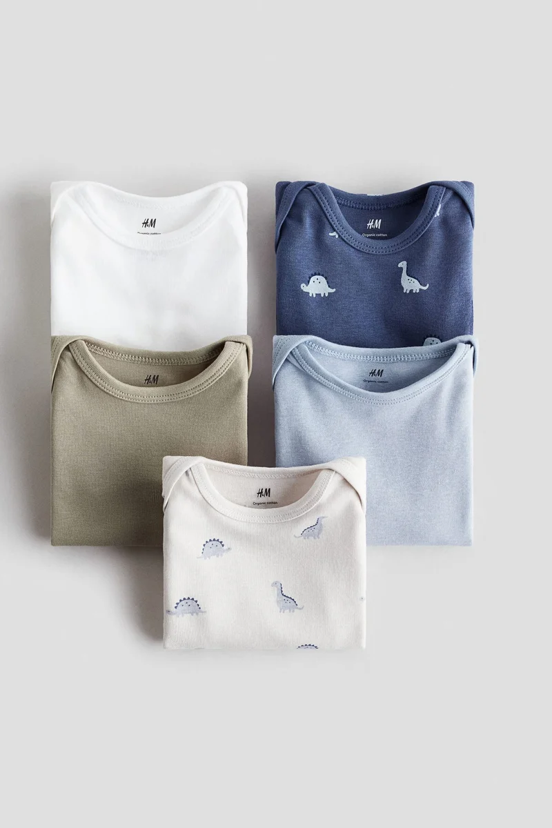 H&M 5-pack long-sleeved bodysuits