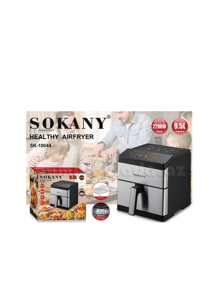 Sokany Air Fryer Works Without Oil, Digital Touch Screen - Capacity 9.5 Liters, Power 2200 Watts 10044 - Image 2
