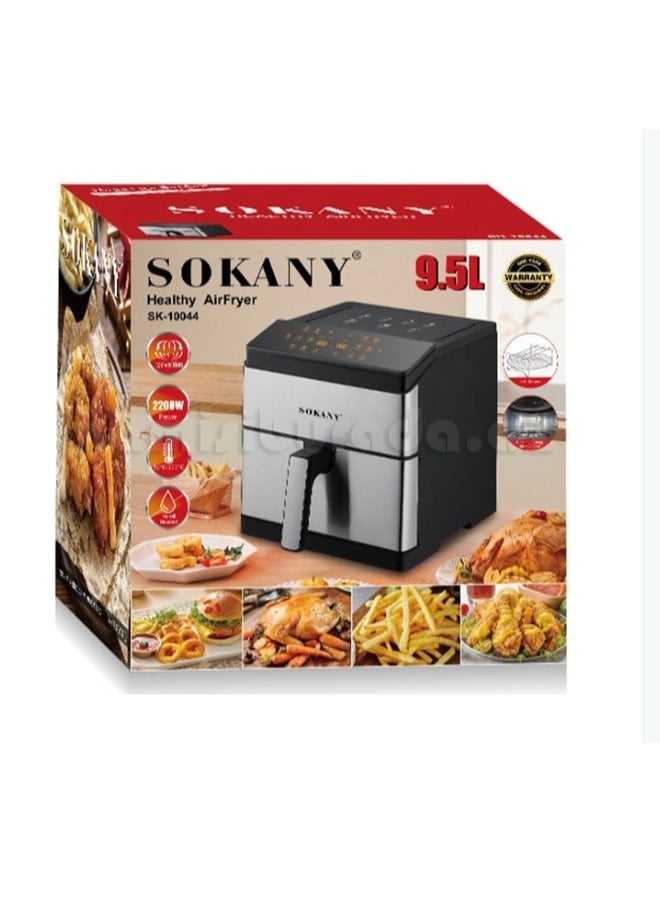 Sokany Air Fryer Works Without Oil, Digital Touch Screen - Capacity 9.5 Liters, Power 2200 Watts 10044 - Image 3
