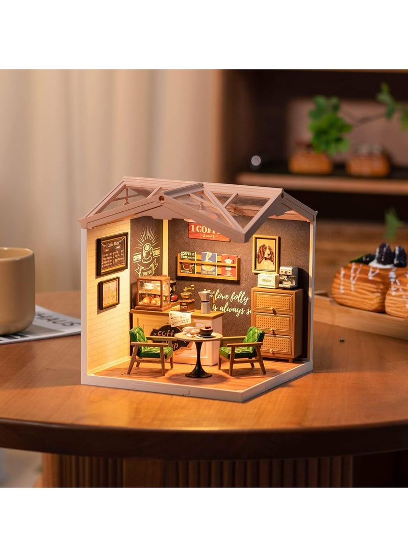 Robotime Rolife Super Creator Daily Inspiration Cafe Plastic DIY Miniature House Kit DW001,DIY 3D Puzzles for Adults/Teens, Creative Home Decor, Unique Gift for Craft Hobby Adults/Teens - Image 3