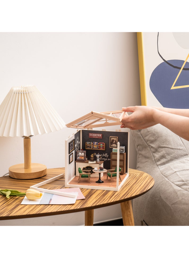 Robotime Rolife Super Creator Daily Inspiration Cafe Plastic DIY Miniature House Kit DW001,DIY 3D Puzzles for Adults/Teens, Creative Home Decor, Unique Gift for Craft Hobby Adults/Teens - Image 5
