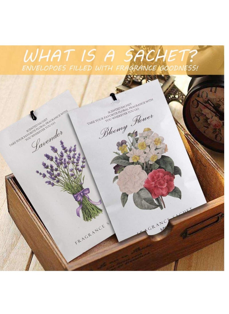 Generic - Jasmine Sachet 1Box 12Pcs Scented Sachets Air Freshener for Drawer and Closet Long Lasting Sachets Bags Drawer deodorizers Fresh Scents Home Fragrance Sachet for Lover Home Car Fragrance ProductThe sa - Image 1