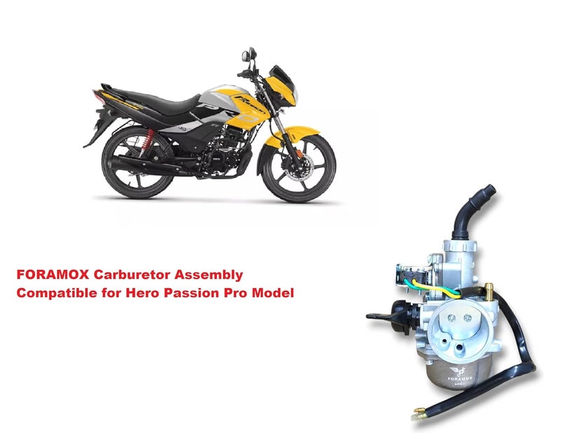 FORAMOX Carburetor Assembly Compatible with Hero Passion Pro Model - Image 2