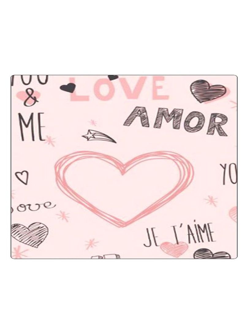 RKN Printed Anti-Slip Gaming Mouse Pad Pink/Black