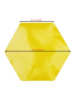 LJY 10 Pieces Hexagon Shaped Colorful Stickers Dry Erase Board Marker Removable Vinyl Dot Teachers Classroom Table Wall Decal  - Image 2