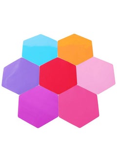 LJY 10 Pieces Hexagon Shaped Colorful Stickers Dry Erase Board Marker Removable Vinyl Dot Teachers Classroom Table Wall Decal  - Image 5