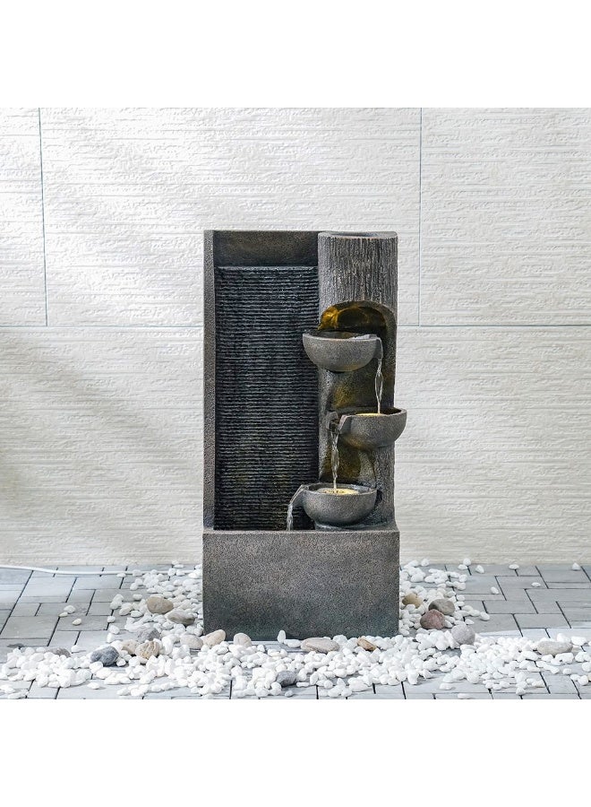 DANUBE HOME Whisper Fountain – Sleek Indoor-Outdoor Water Feature with Soft Flow, Modern Accent for Homes, Offices, Balconies & Gardens 39×22.5×75.5 cm - Image 1