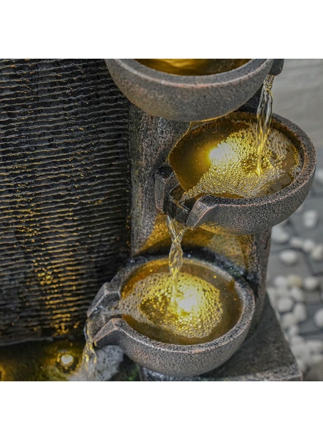 DANUBE HOME Whisper Fountain – Sleek Indoor-Outdoor Water Feature with Soft Flow, Modern Accent for Homes, Offices, Balconies & Gardens 39×22.5×75.5 cm - Image 2