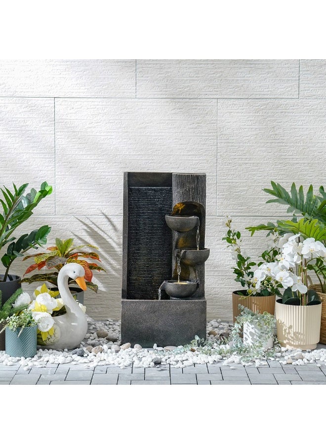 DANUBE HOME نافورة همس – ميزة مائية داخلية وخارجية أنيقة بتدفق ناعم، لمسة عصرية للمنازل والمكاتب والشرفات والحدائق 39×22.5×75.5 سم - Image 5