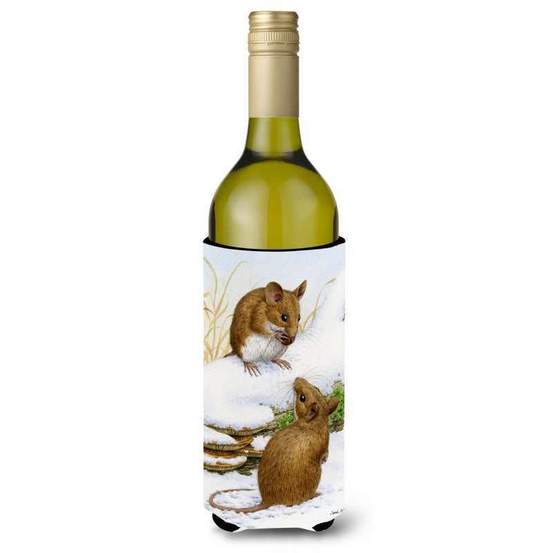 Caroline's Treasures ""Caroline's Treasures Wood Mouse Wine Bottle Koozie Hugger  750 ml  Multicolor"" 