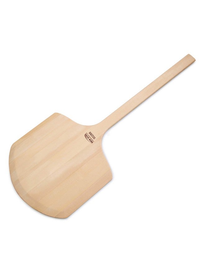 New Star Foodservice New Star Foodservice 50288 Restaurant-Grade Wooden Pizza Peel, 14" L x 14" W Plate, with 22" L Wooden Handle, 36" Overall Length  - Image 3