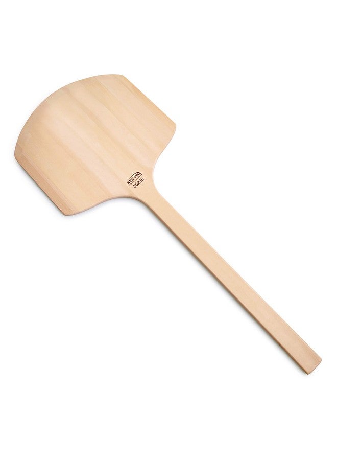 New Star Foodservice New Star Foodservice 50288 Restaurant-Grade Wooden Pizza Peel, 14" L x 14" W Plate, with 22" L Wooden Handle, 36" Overall Length  - Image 2