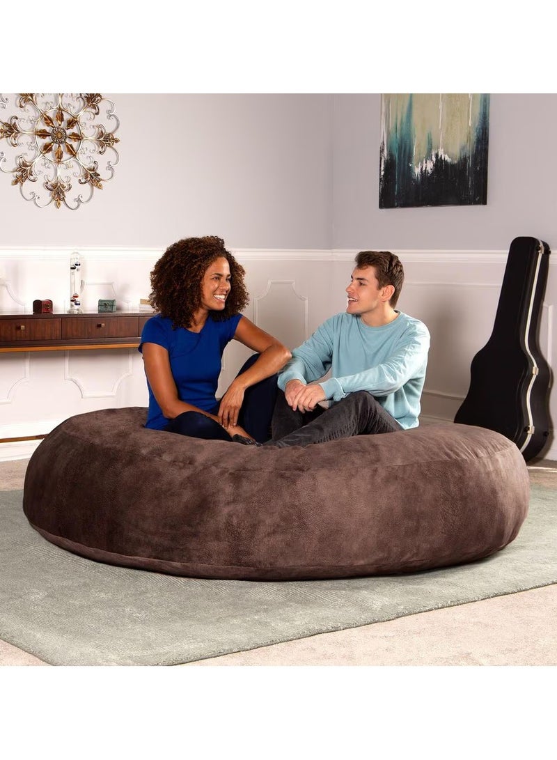 Comfy Comfy Giant Ultra XXL Soft & Fluffy Brown Cocoon Bean Bag  - Image 1