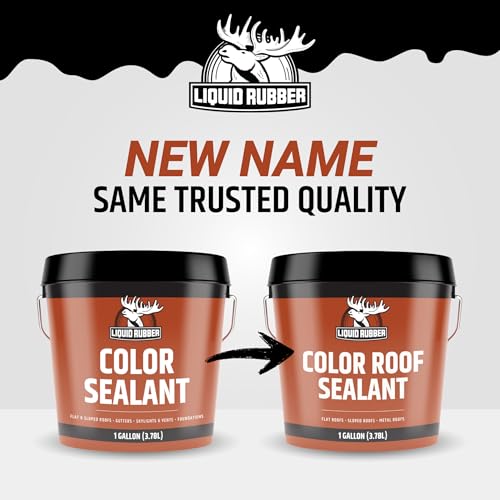 Liquid Rubber Color Roof Sealant- Elastomeric Waterproof Coating for Flat, Low-Slope & Metal Roofs, Flexible UV-Stable Membrane, Medium Gray, 1 Gallon - Image 2
