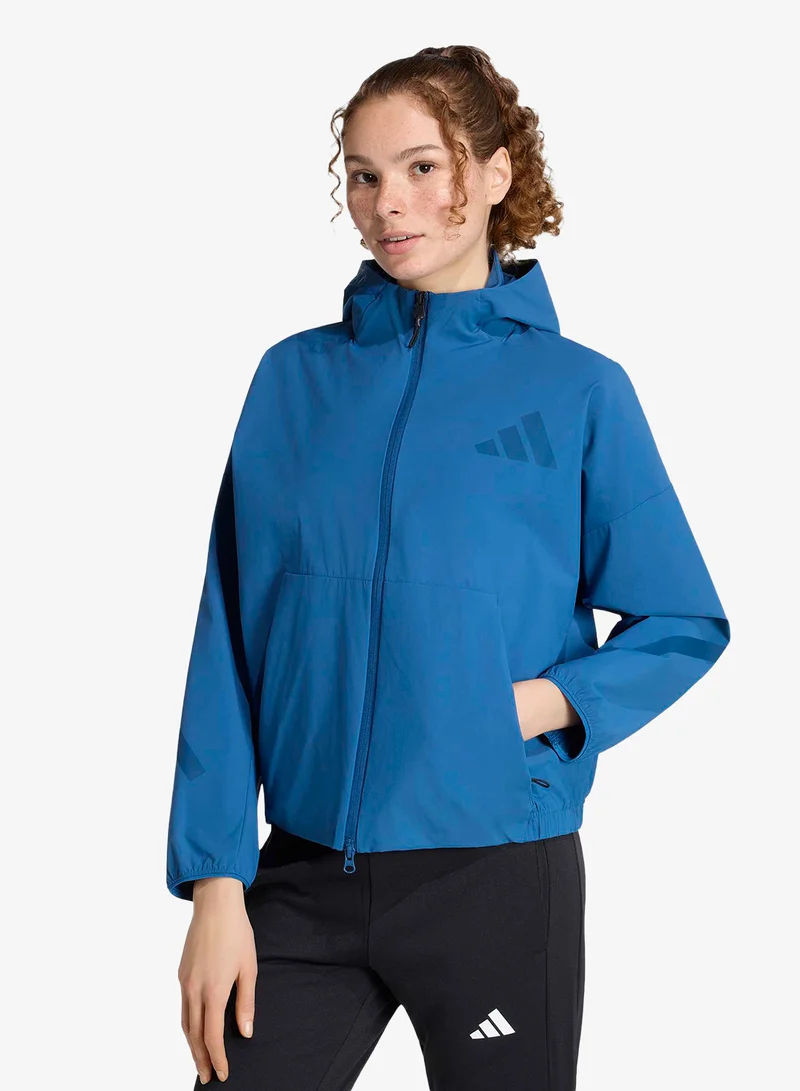 اديداس جاكيت رياضي من نسيج ...