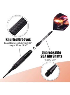 yongsheng Darts Plastic Tip - Soft Tip Darts Set - 12 Pcs 18 Gram with 100 Extra Dart Tips 12 Flights Flight Protectors and Wrench for Electronic Dart Board  - Image 3