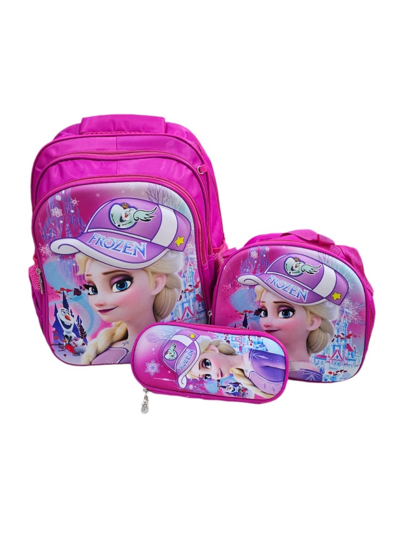 Disney FROZEN Disney Frozen 3 In 1 16 Inch School Backpack For Girls - Image 2
