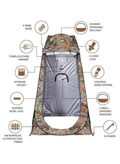 Albawadi Portable Folding Privacy Tent Waterproof Pop Up Toilet Tent for Outdoor Camping Picnic  - Image 3
