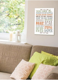 Stupell Industries Stupell Industries The Kids Room by You Are Peanut To My Butter Typography Art Wall Plaque  - Image 2