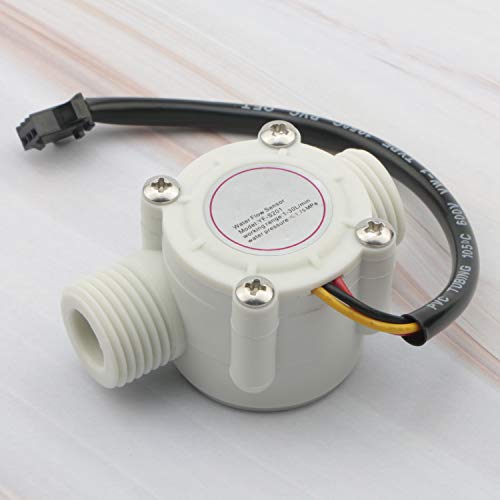 Pxyelec 1Pcs 1/2" High Precision Flow Meter, Hall Effect Water Flow Sensor Switch Flowmeter Fluid Meter, 1-30L/minute - Image 4