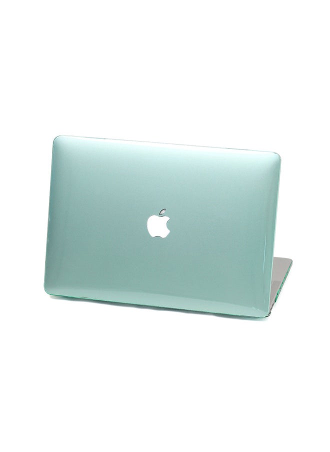 Generic - Apple Notebook Protective Case Crystal Frosted Macbook Pro Protective Case Transparent Macbook Air Computer Case-Color:Crystal Hollow-Green-Applicable Model:2023-2024air15（A2941/A3114） - Image 1