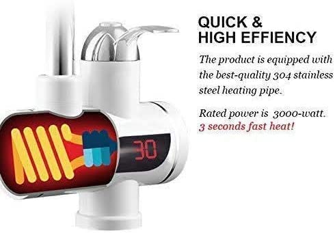 LANKESH ENTERPRISE LANKESH ENTERPRISE Electric Kitchen Water Heater Tap Instant Hot Water Faucet and Free Hanging Bag  - Image 2