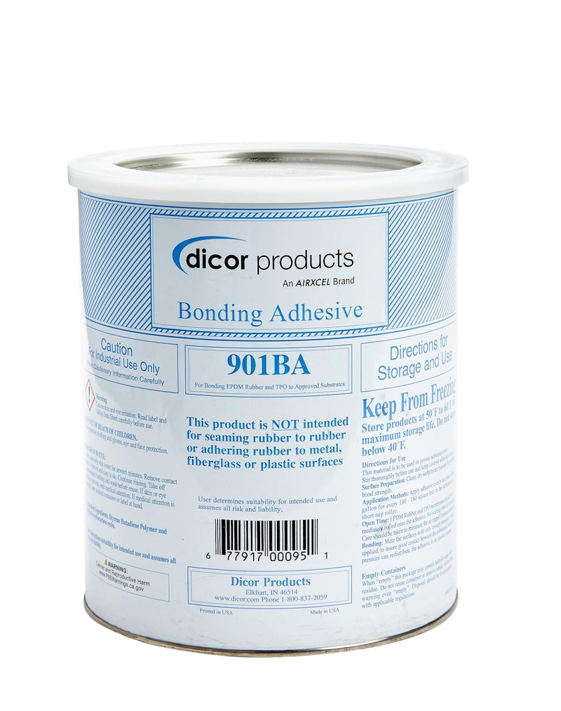 لاصق ربط نظام سقف RV القائم على الماء Dicor 901BA1 متوافق مع EPDM و TPO 1 جالون