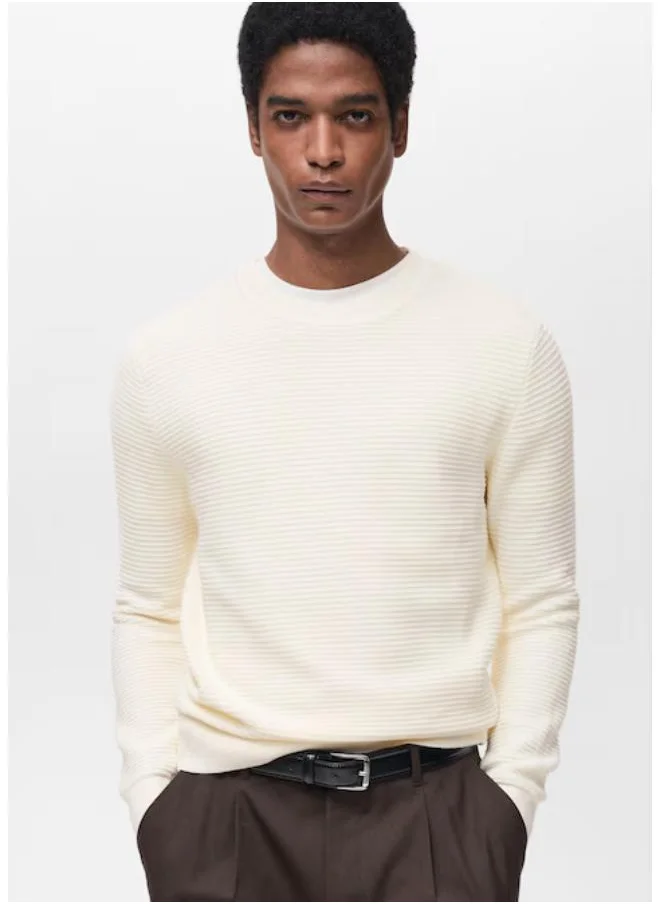 Mango Man Essential Crew Neck Sweaters