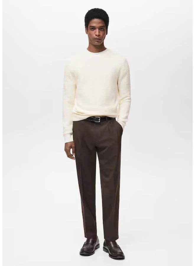 Mango Man Essential Crew Neck Sweaters
