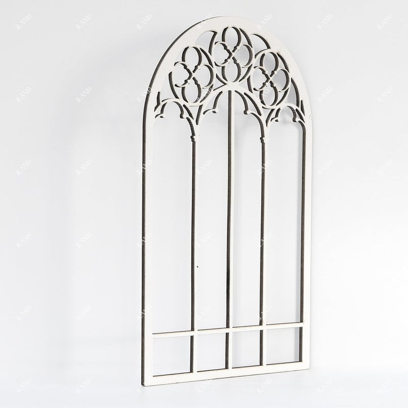 iLAND 1/12 Scale Accessories of Dollhouse Window, Wooden DIY Dollhouse Building Supplies, Complete Miniature Window Kit w/Wooden Frame & Grid Pattern PVC Film - Image 5