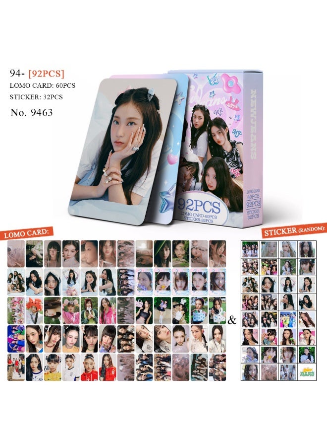 New Jeans Peripheral Double Sided HD Lomo Laser Greeting Small Photo Card Set 92 Pieces - Image 1