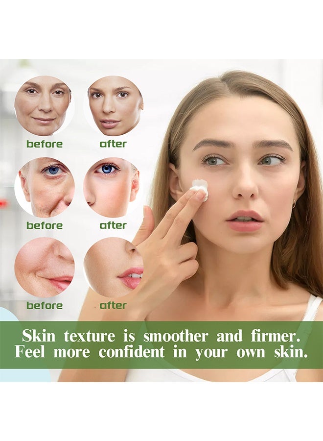 Hoygi Instant Face Lifting And Tightening Cream, Facial Moisturizer With Hyaluronic Acid, Instant Wrinkle Remover, Face Lift Serum Cream Visibly Firming Wrinkles And Sagging Skin, Smooth Fine Lines, Wrinkles, Reduces Puffiness, 50ml - Image 5