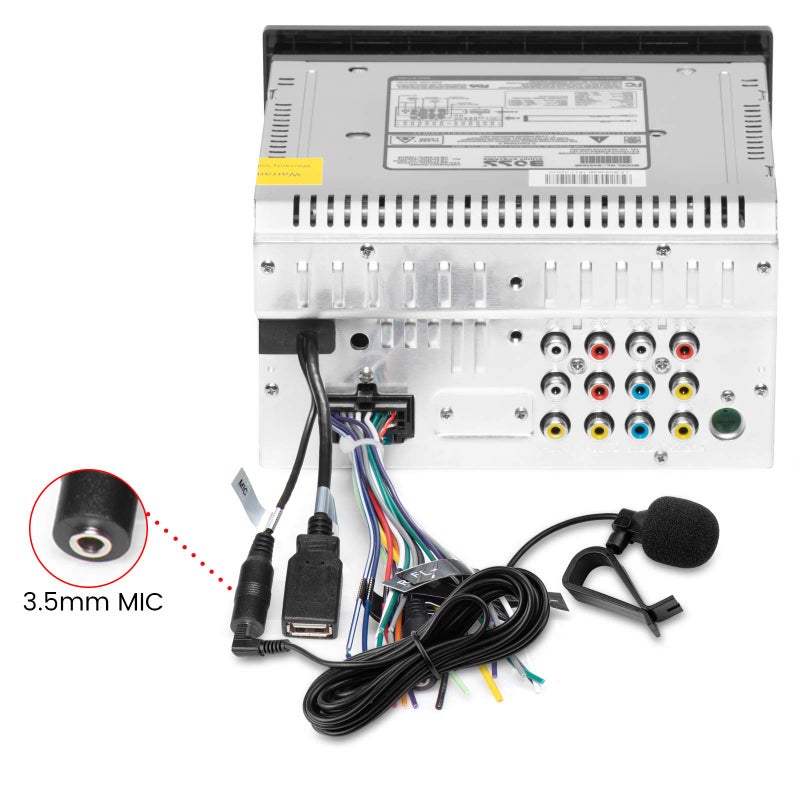 weishan 3.5mm Car Microphone 16ft External Assembly Mic Replacement for Boss JVC Sony Pioneer Vehicle Head Unit Enabled Stereo Radio CD GPS DVD with 2.5mm Adapter - Image 5
