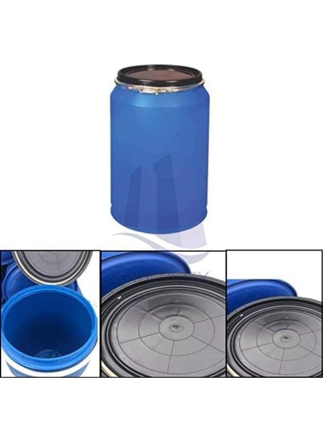 Royal Apex 220 Liter Food Grade Drum Blue Color Open Top Pvc Storage Container For Multipurpose  - Image 3