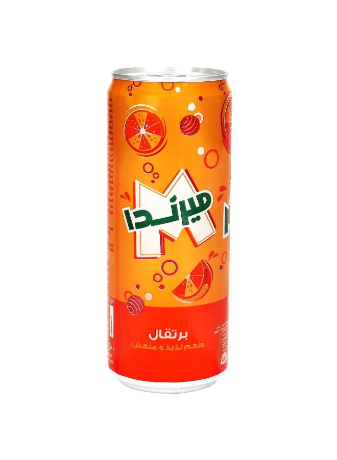 Orange Flavored Soft Drink Can 285ml