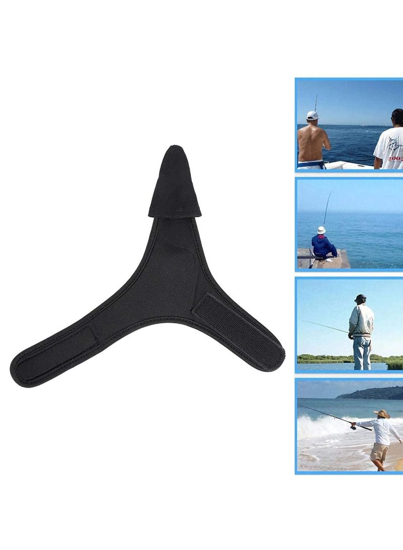 SYOSI Sports Fishing Gloves Single Finger Glove Professional Single Finger Navy Fishing Glove Outdoor Anti-slip Stall Glove Black Index Finger Protector for Surf Fishing Unisex Elastic Band Glove - Image 1