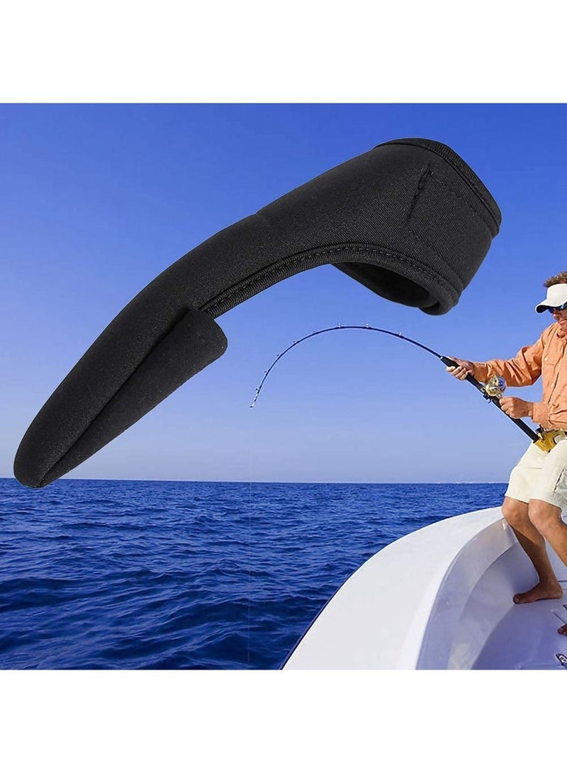 SYOSI Sports Fishing Gloves Single Finger Glove Professional Single Finger Navy Fishing Glove Outdoor Anti-slip Stall Glove Black Index Finger Protector for Surf Fishing Unisex Elastic Band Glove - Image 3
