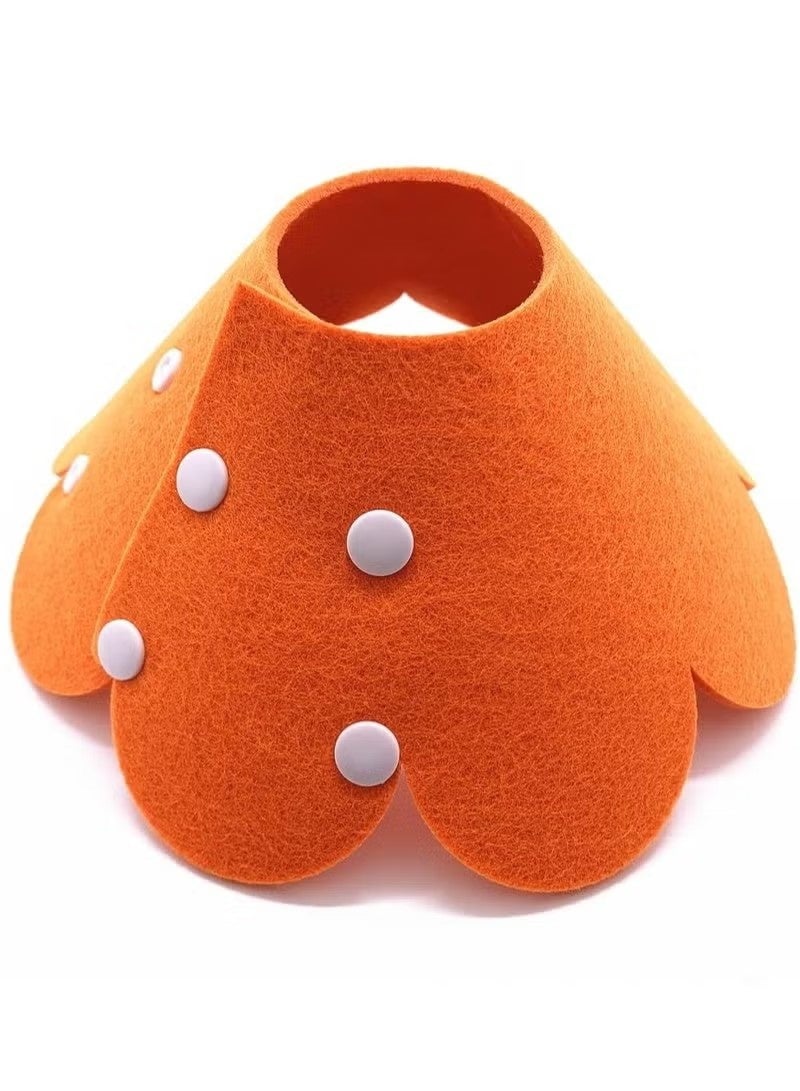 Cat and Dog Recovery Elizabeth Collar, Soft Adjustable Flower Cone for Wound Protection, Lightweight Pet E-Collar with Push Button Design - Image 2