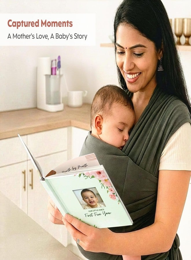 a baby cherry كتاب تسجيل ذكريات الأطفال من بيبي تشيري - كتاب ذكريات ومذكرات للأطفال || أكثر من 110 صفحات || كتاب ذكريات مميز للأولاد والبنات (من 0 إلى 5 سنوات) - هدية مثالية للمواليد الجدد والآباء الجدد - Image 4