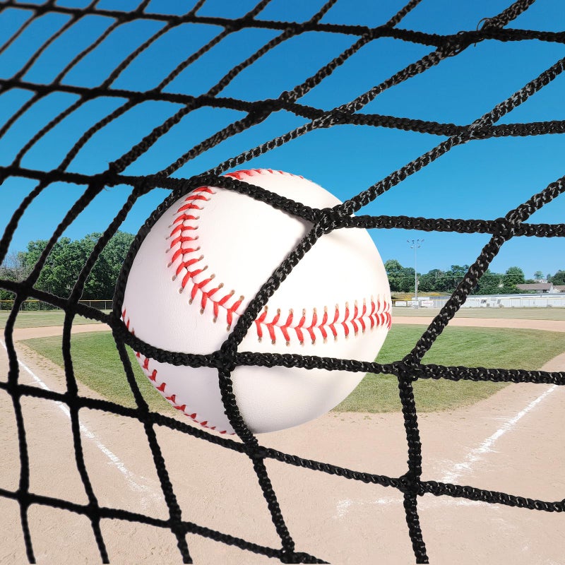 IUZEAI Baseball Softball Backstop Nets, 10'x10' Pro High Impact Sports Netting Baseball Netting, Heavy Duty Nylon Netting Material Large Barrier Net (Net Only) - Image 1