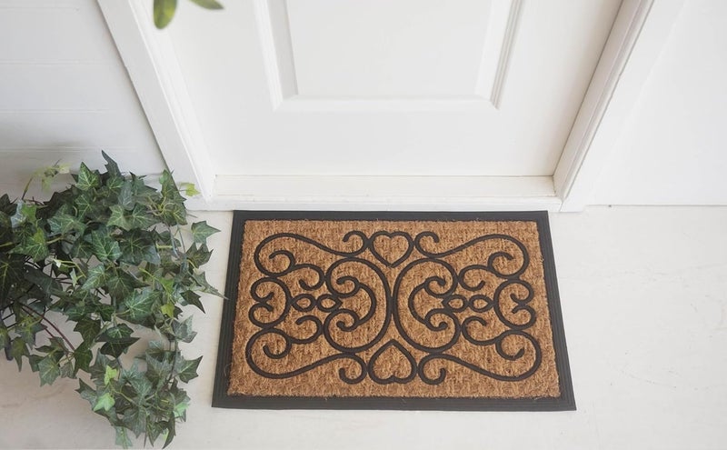 Orchid Moulded Panama Natural Doormat 40x60 cm, Non-Slip Absorbent Dirt Tapper Door Mats, Floor Mats For Front Back, 100% Natural Coir Weather Resistant Eco-friendly Entrance Mat (RB-6959) - Image 3