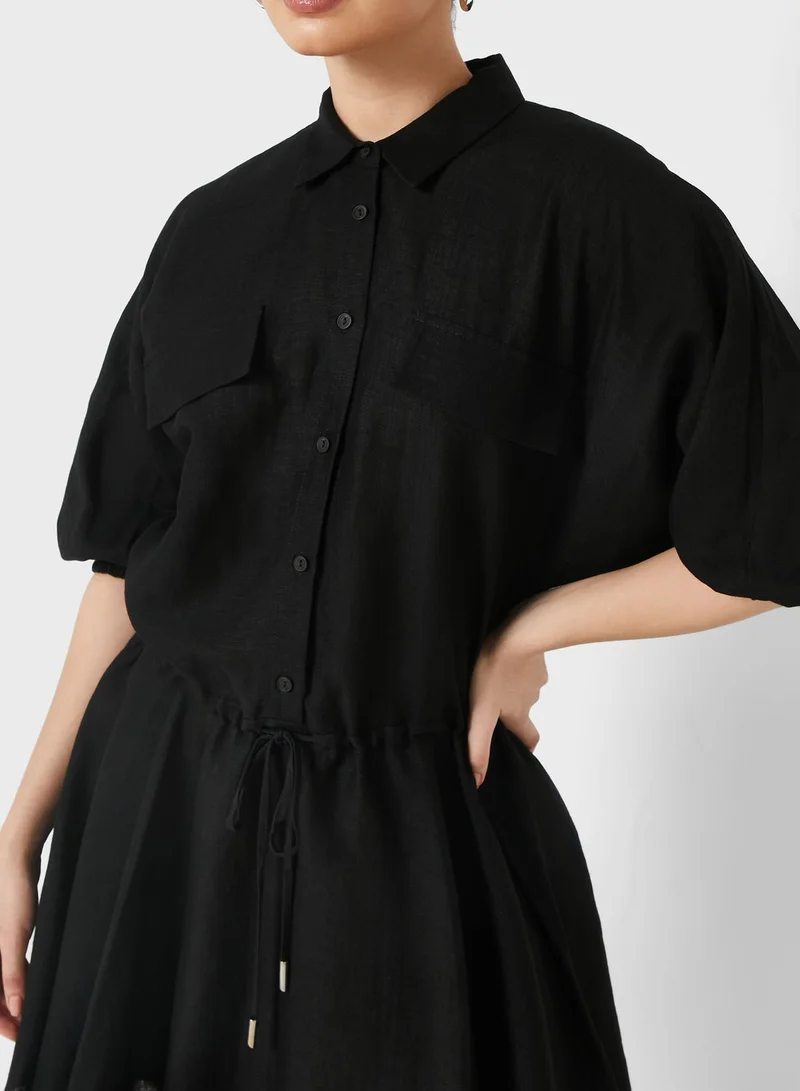 Nocturne Button Detail Shirt Dress