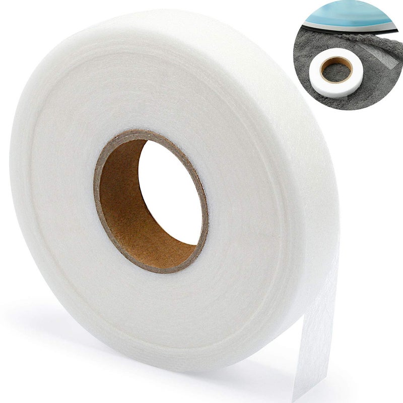 BOAO Boao Iron-On Hemming Tape Fabric Fusing Tape Fusible Bonding Web Adhesive Tape For Bonding Clothes Jeans Pants Collars, 100 Yards (3/4 In)  - Image 1