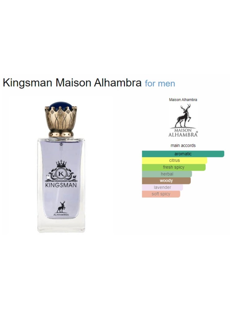 KINGSMAN EDP For Men 100ml - pzsku/ZB64AF72AF792A80693FFZ/45/_/1716117972/bec2bccb-8e24-47fa-9c0a-9a131586be7a