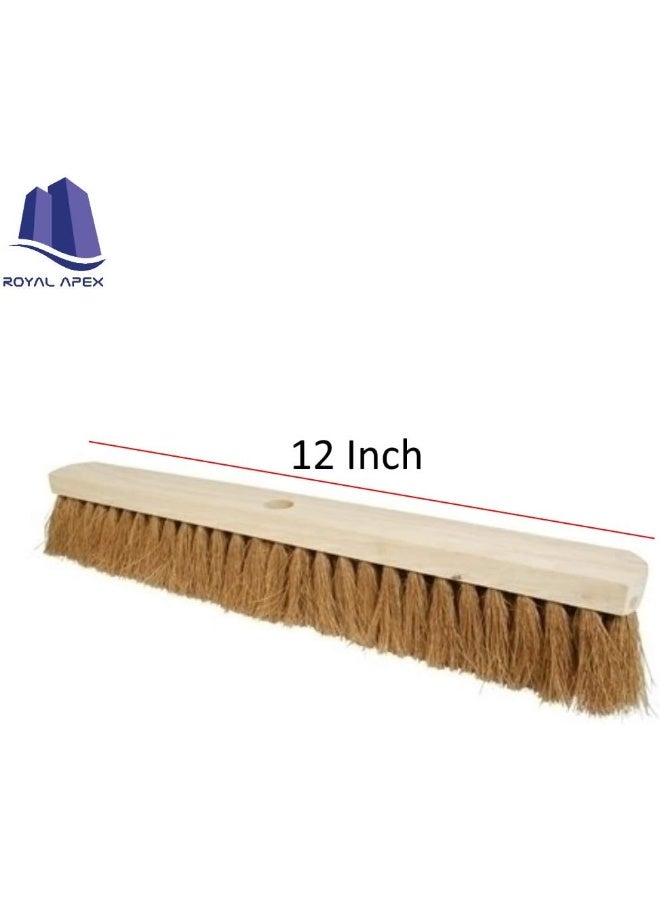 Royal Apex Sweeping Broom Head Soft Or Stiff Bristles For Indoor Or Outdoor Yard Use With Stick 12 Inch - Image 2
