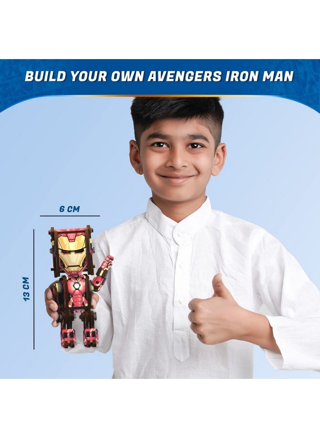 Skillmatics STEM Building Toy - Buildables Iron Man, Gifts for Ages 8 and Up, Action Figures & Collectible Toys