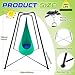 Lingvee Sensory Swing Stand Frame with Pod Chair and Swings Set Kid Heavy Duty Metal Swing Stands Autism Hammock Chair Stand Tree Saucer Round for Kid Adult Indoor Outdoor Backyard ParkGrass Green - Image 4