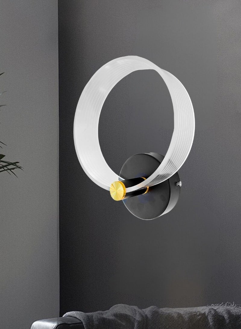 تارجت مصباح حائط LED داخلي أكريليك 3000 كلفن أسود 26 × 22 سم - Image 4