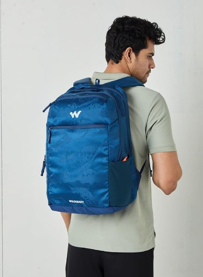 وايلد كرافت حقيبة ظهر Wildcraft Kenzo 35 المقاومة للماء للرجال والنساء - أزرق | حقيبة ظهر للجنسين للاستخدام المكتبي والسفر | حقيبة ظهر مقاومة للماء للكمبيوتر المحمول - Image 2